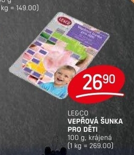 Šunka dětská vepřová LE&amp