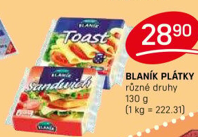 Sýr tavený toast Blaník