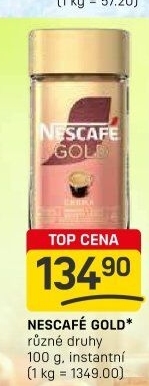 Instantní kávy Nescafé Gold