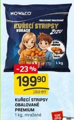 Kuřecí stripsy mražené Zizu Premium Nowaco