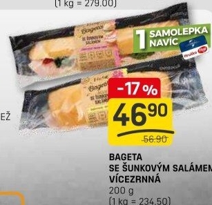 Obložená bageta