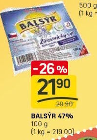 Sýr Balsýr Mlékárna Žirovnice