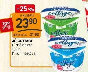 Sýr Cottage Jihočeský Madeta