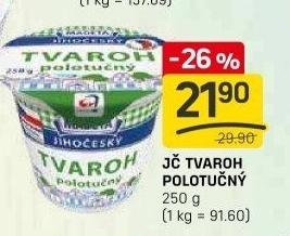 Tvaroh polotučný Jihočeský Madeta