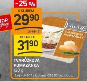 Tvarůžková pomazánka Lahůdky Vavřík
