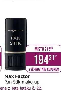 Make up v tyčince Pan Stik Max Factor