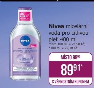 Micelární voda Nivea