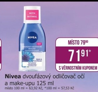 Odličovač očí dvoufázový Nivea