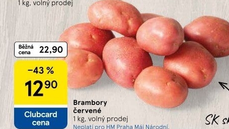 Brambory červené