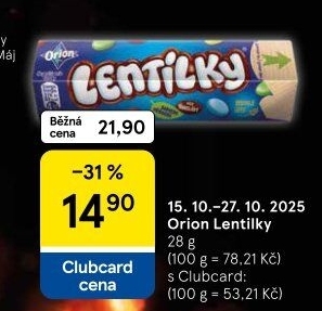 Lentilky Orion