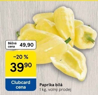 Paprika bílá