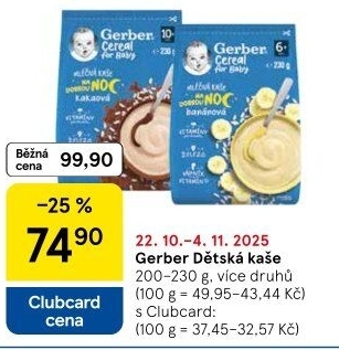 Kaše Gerber Natural for Baby