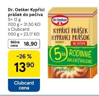 Kypřicí prášek Dr. Oetker