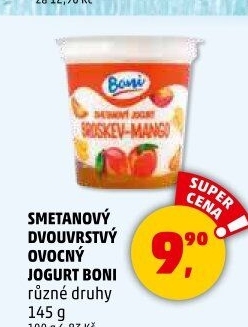 Jogurt smetanový ovocný Boni
