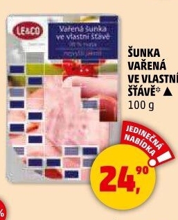 Šunka nejvyšší jakosti vařená ve vlastní šťávě Le &amp