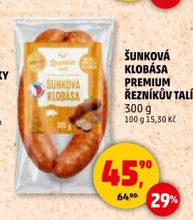 Šunková klobása Premium Řezníkův talíř