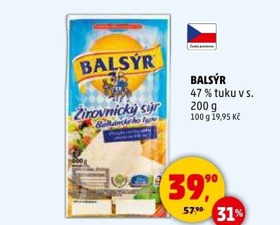 Sýr Balsýr Mlékárna Žirovnice