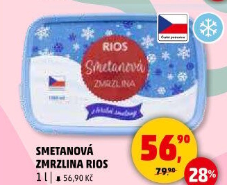 Zmrzlina ve vaničce Rios
