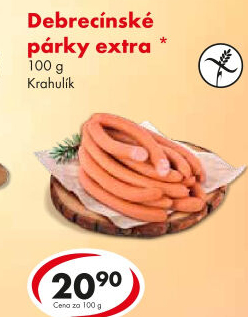 Párky debrecínské extra Krahulík