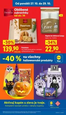 akční leták Lidl 27.10.2025-29.10.2025