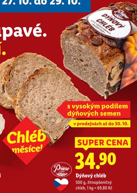 Chléb dýňový
