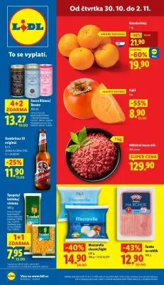 akční leták Lidl 30.10.2025-2.11.2025