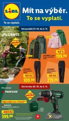 akční leták Lidl 27.10.2025-2.11.2025