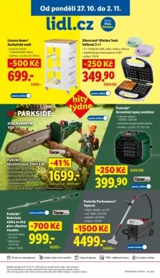 akční leták Lidl 27.10.2025-2.11.2025