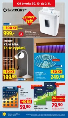 akční leták Lidl 27.10.2025-2.11.2025