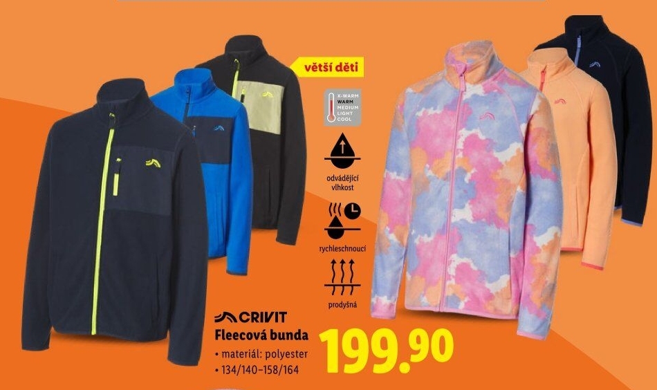 Chlapecká fleecová bunda Crivit