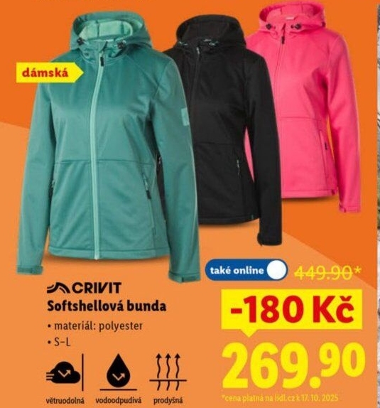 Dámská softshellová bunda Crivit