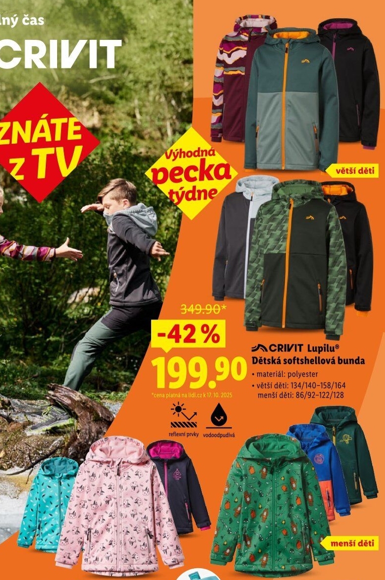 Dívčí softshellová bunda Lupilu