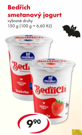 Jogurt Bedřich smetanový ochucený Milko