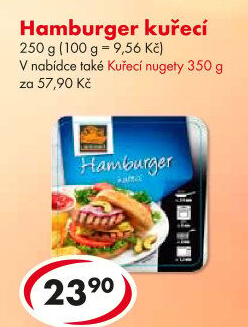 Kuřecí hamburger