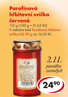 Svíčky hřbitovní