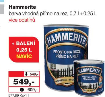 Barva přímo na rez Hammerite