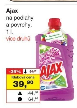 Čistič na podlahy Ajax