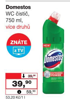 Čistič WC gelový Domestos