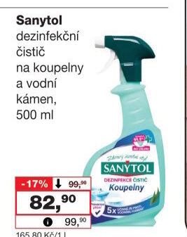 Dezinfekční čistič koupelen Sanytol