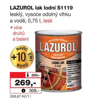 Lodní lak Lazurol