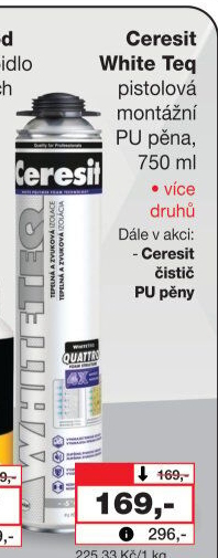 Montážní pěna Ceresit
