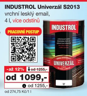 Nátěr na kov a dřevo Univerzál lesk Industrol