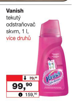 Odstraňovač skvrn gelový Vanish Oxi Action