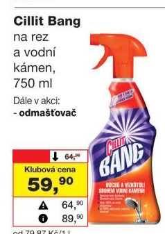 Odstraňovač vodního kamene Cillit Bang