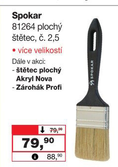 Plochý malířský štětec Spokar