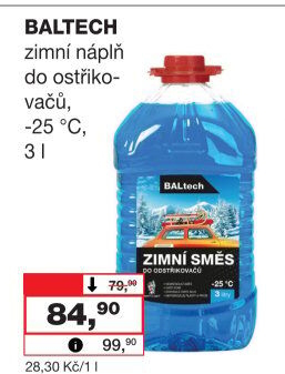 Směs do ostřikovačů zimní Baltech