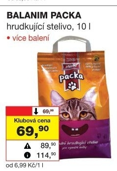 Stelivo pro kočky Packa Balanim