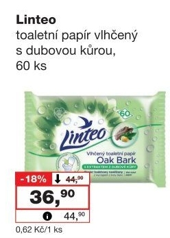 Toaletní papír vlhčený Linteo