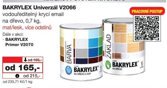 Univerzální email Bakrylex Lesk Barvy a laky Hostivař