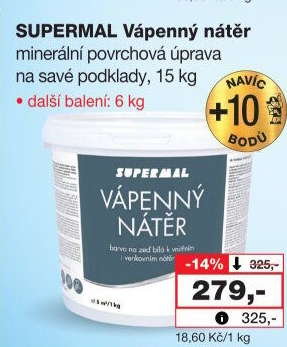 Vápenatý nátěr Supermal